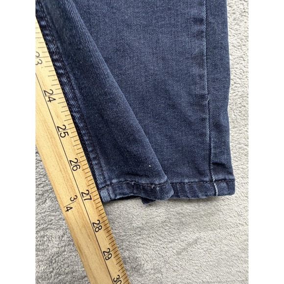 Levis 502 Performance Jeans Mens Dark Wash Blue Straight Stretch Measured 34x27 - Picture 3 of 10